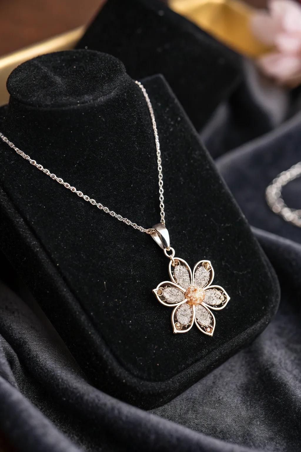 Birth flower necklaces offer a personal and stylish touch.