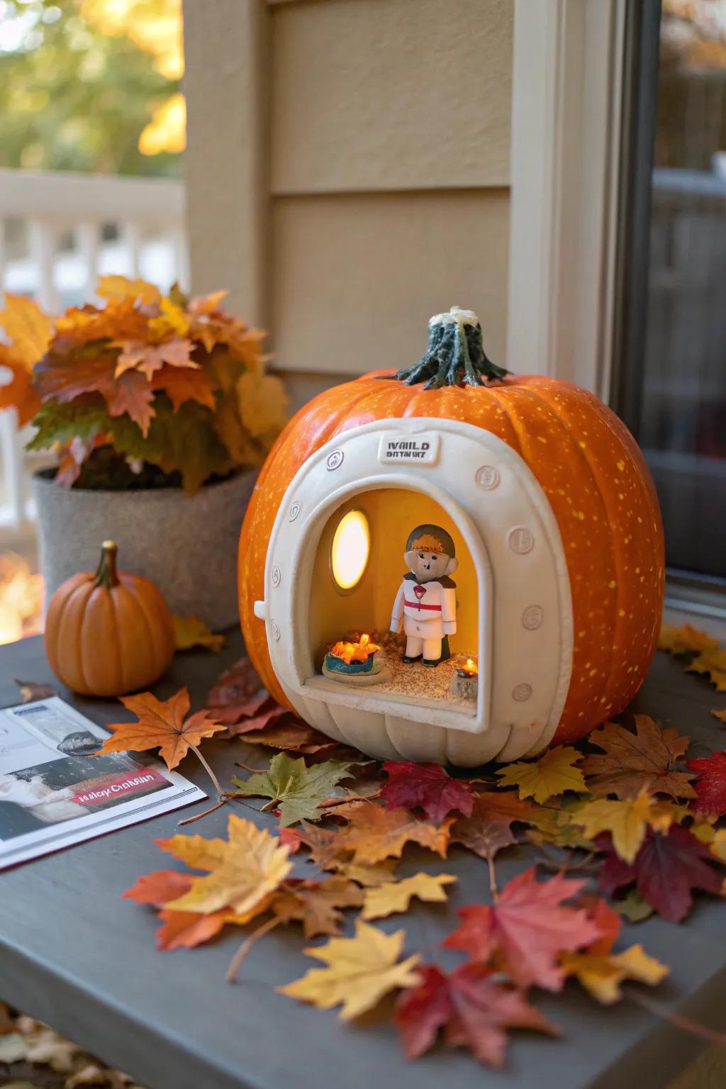 Tomography gourd for a playful Halloween