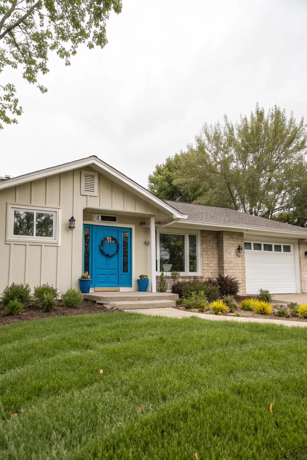 A pop of color adds personality to your entryway.