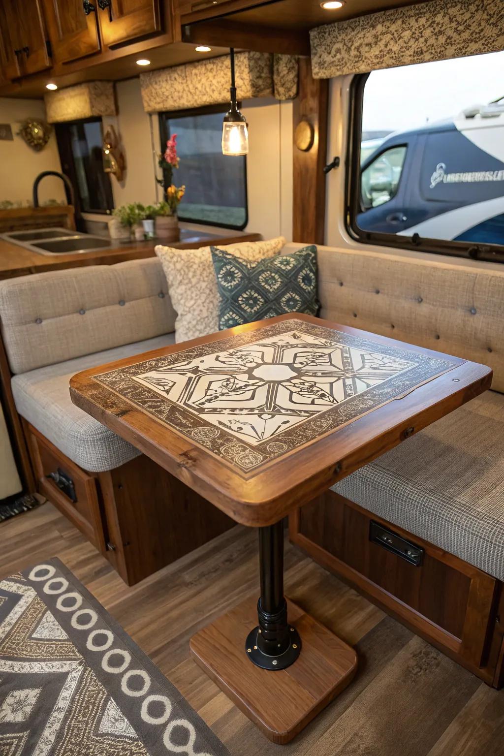 Design your personalized DIY table for your RV.