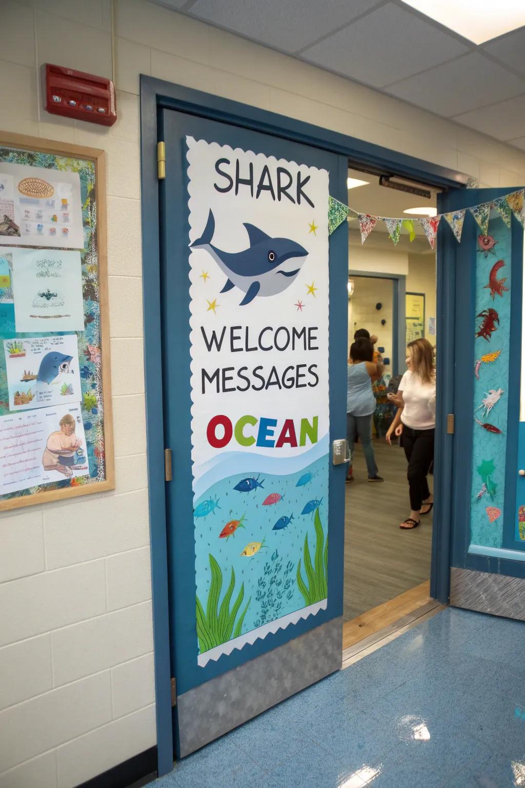 Welcome students with a splash of oceanic charm.