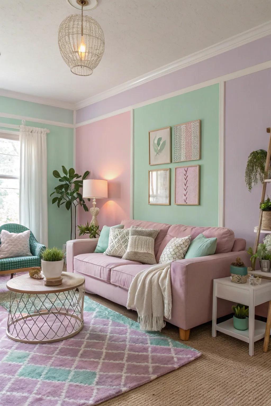 Soft shades transform your space into a haven of serenity.