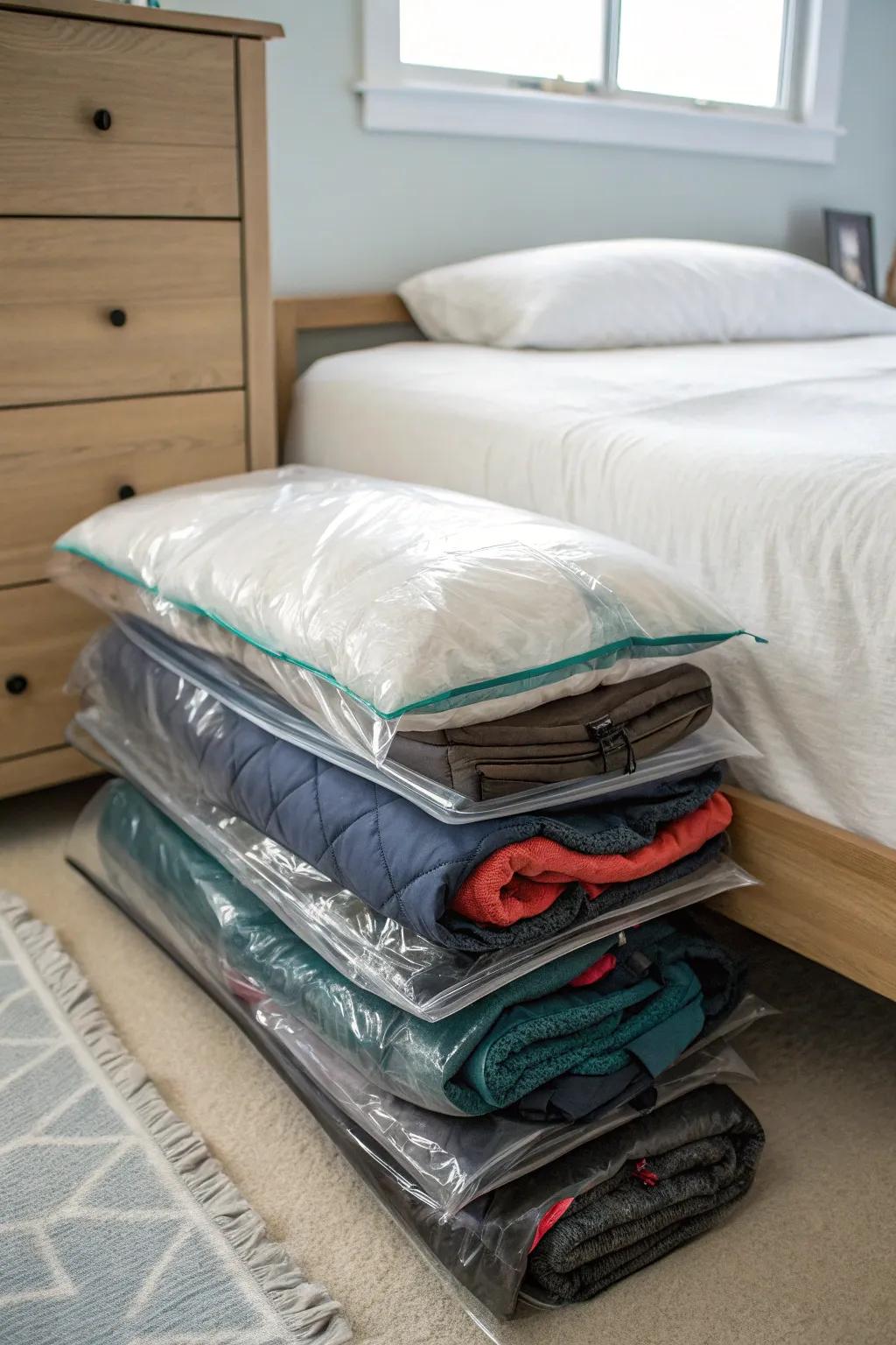Expand space with pressure-free packs.