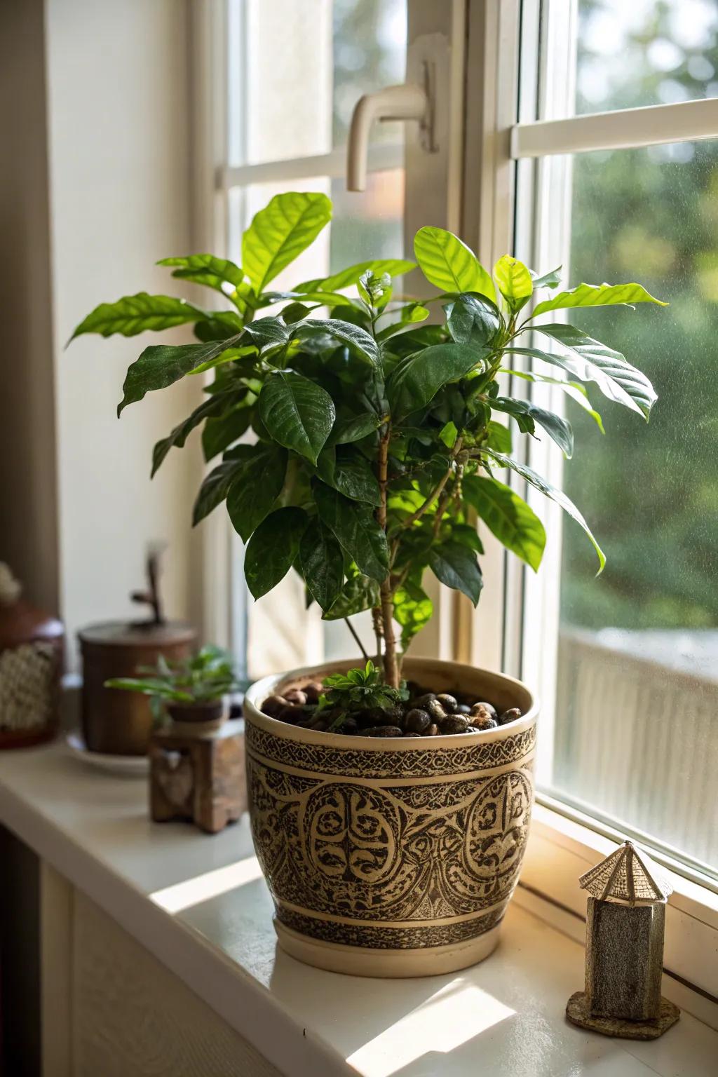 Celebrate coffee's origins with your own coffee bean plant.