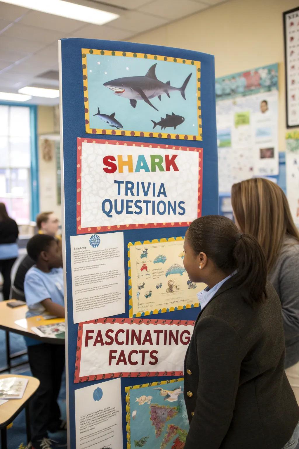 Challenge yourself with shark trivia and learn something new.