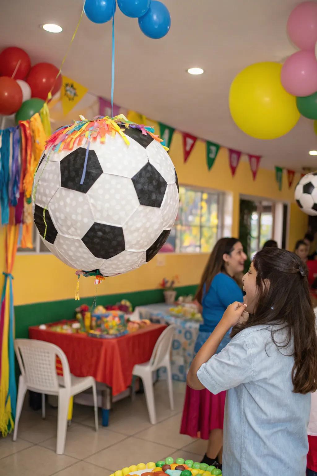 A piñata that offers a sweet surprise for party-goers.