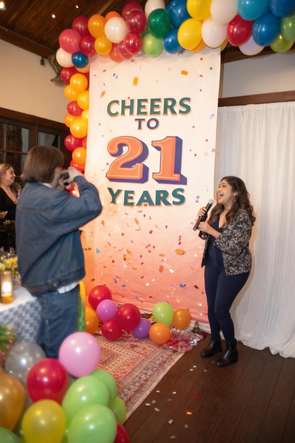 A customized backdrop designed to create a genuinely distinctive birthday celebration.