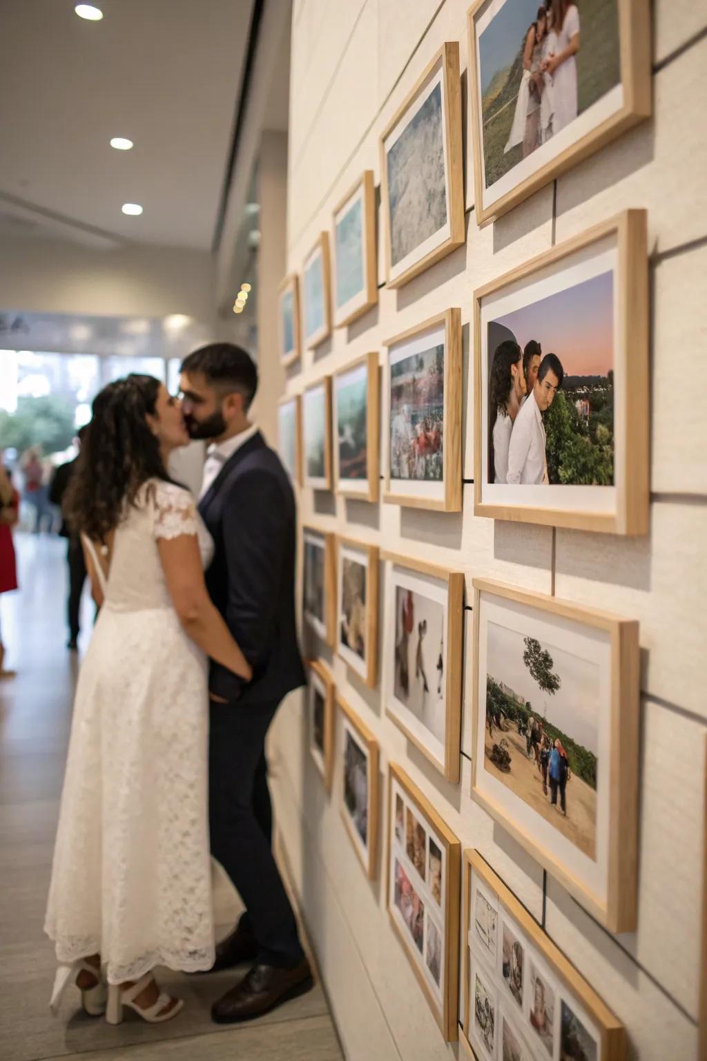 A personal photo arrangement adds a unique touch to your celebration.