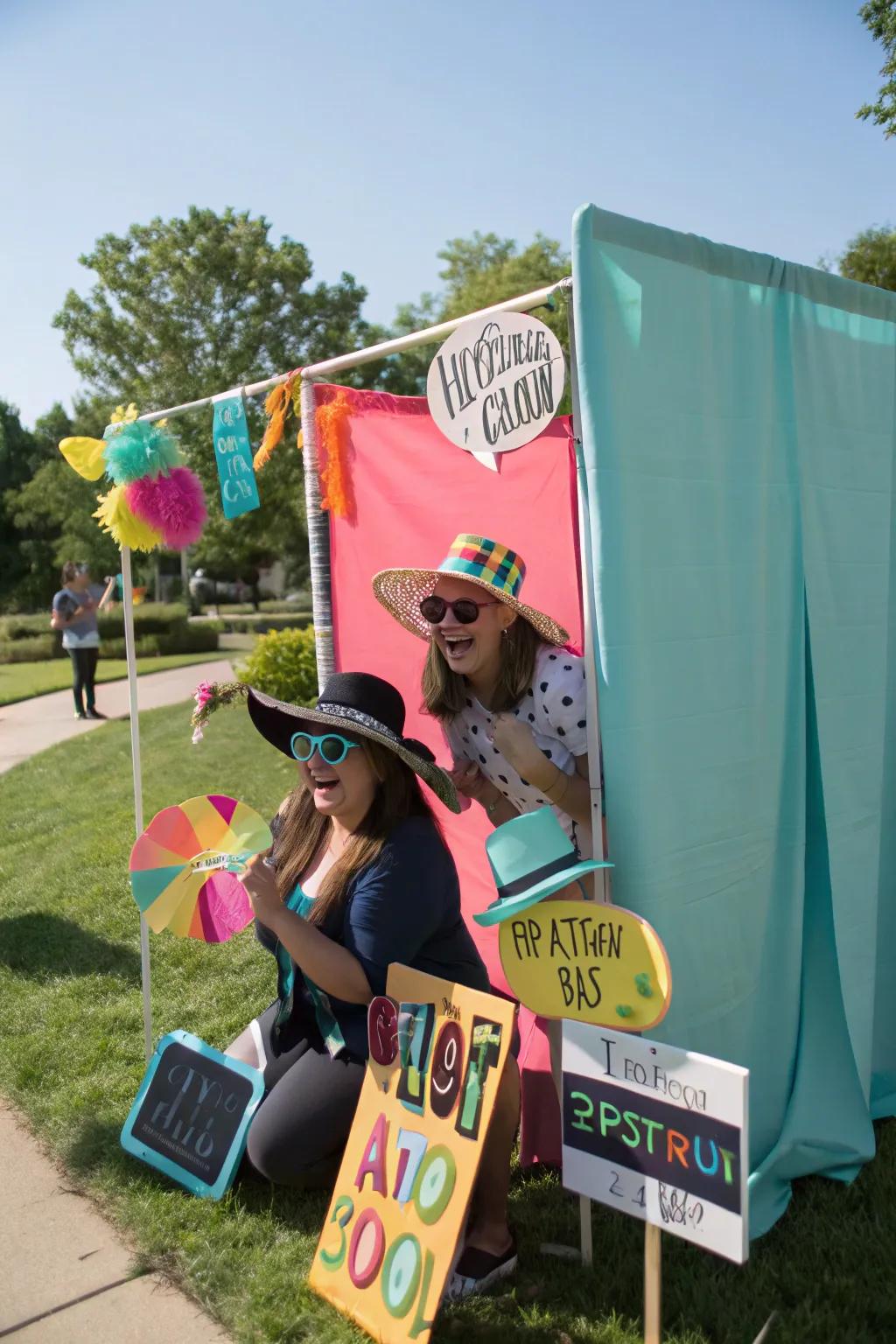 Capture memories with a creative DIY photo booth.