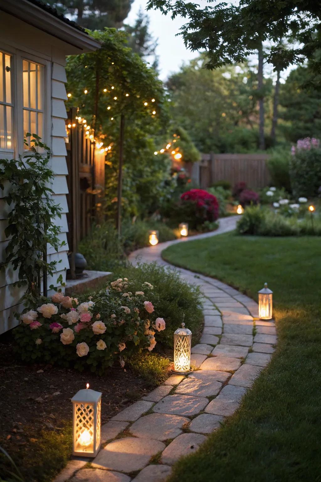Pathway illumination adds both security and flair to your garden.
