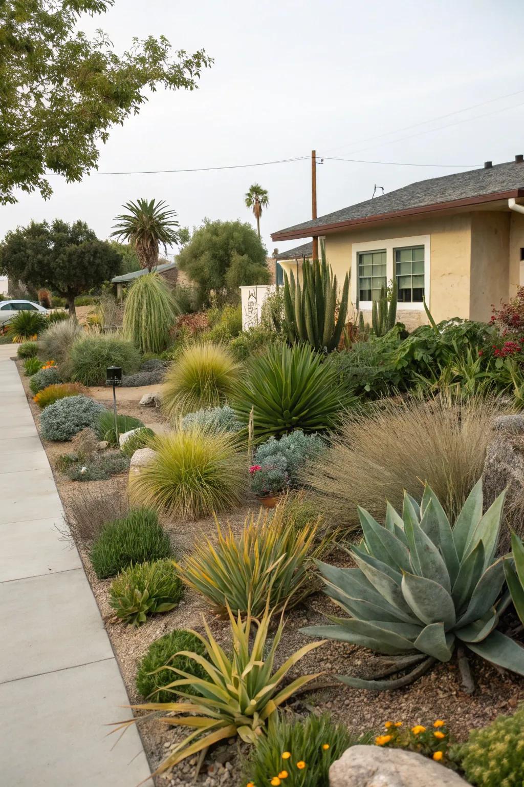 Drought-tolerant plants offer color and sustainability.