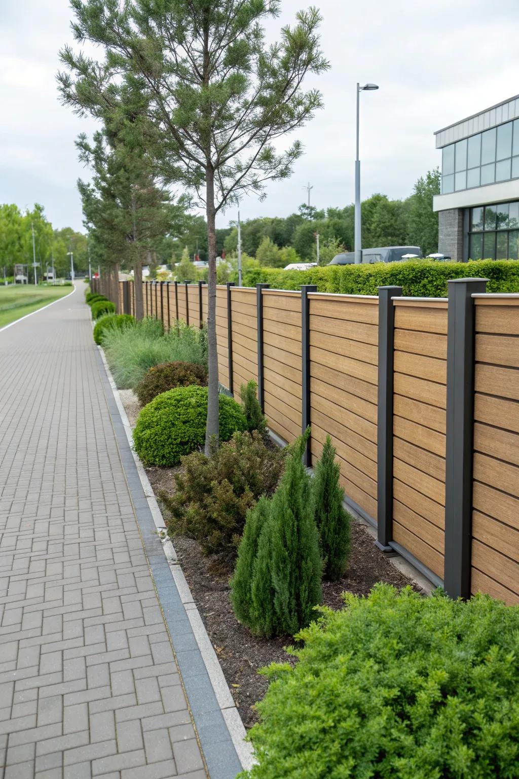 Composite fences offer eco-friendly durability and aesthetics.