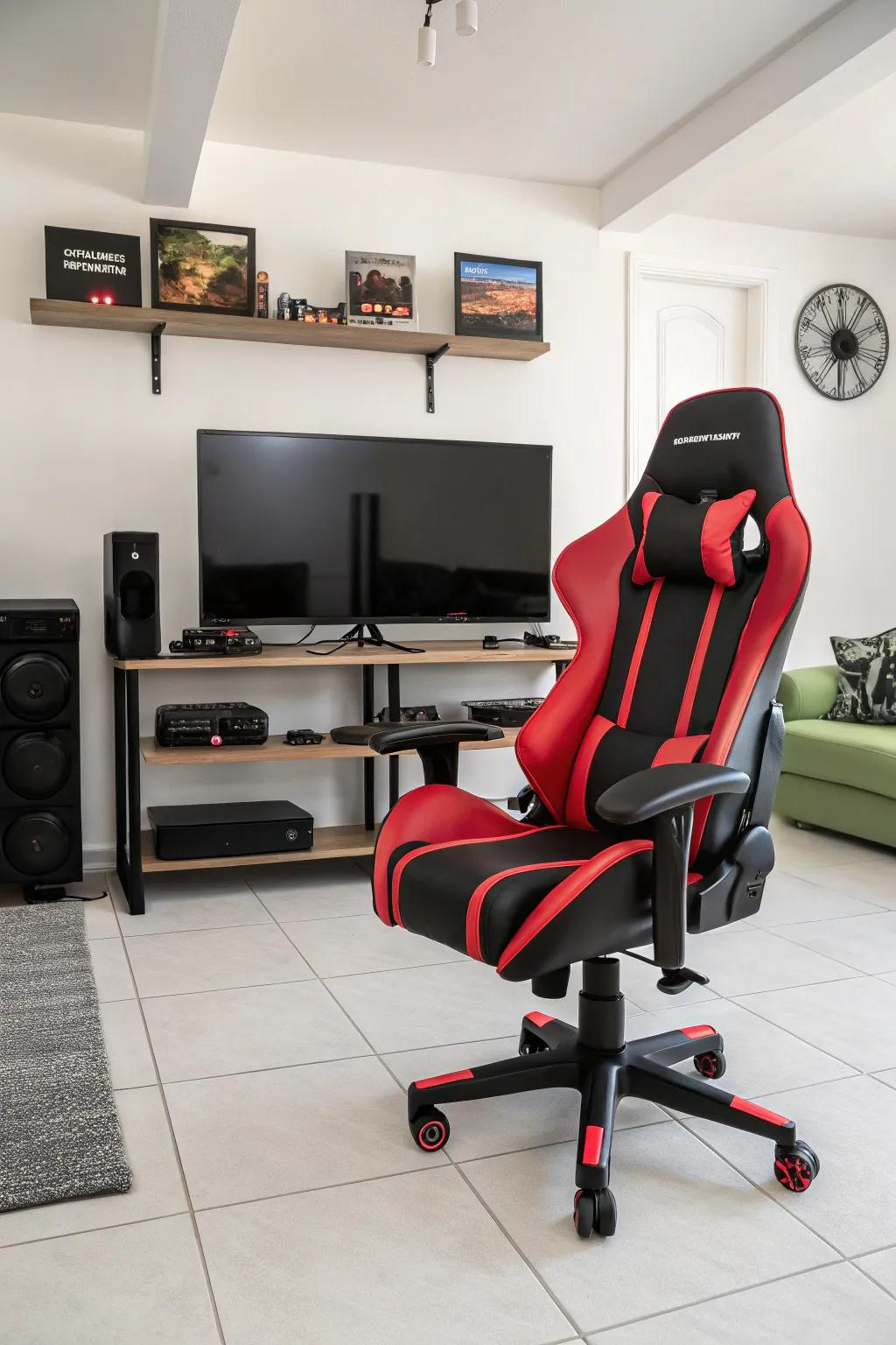 A comfortable gaming chair is a crucial part of any setup.