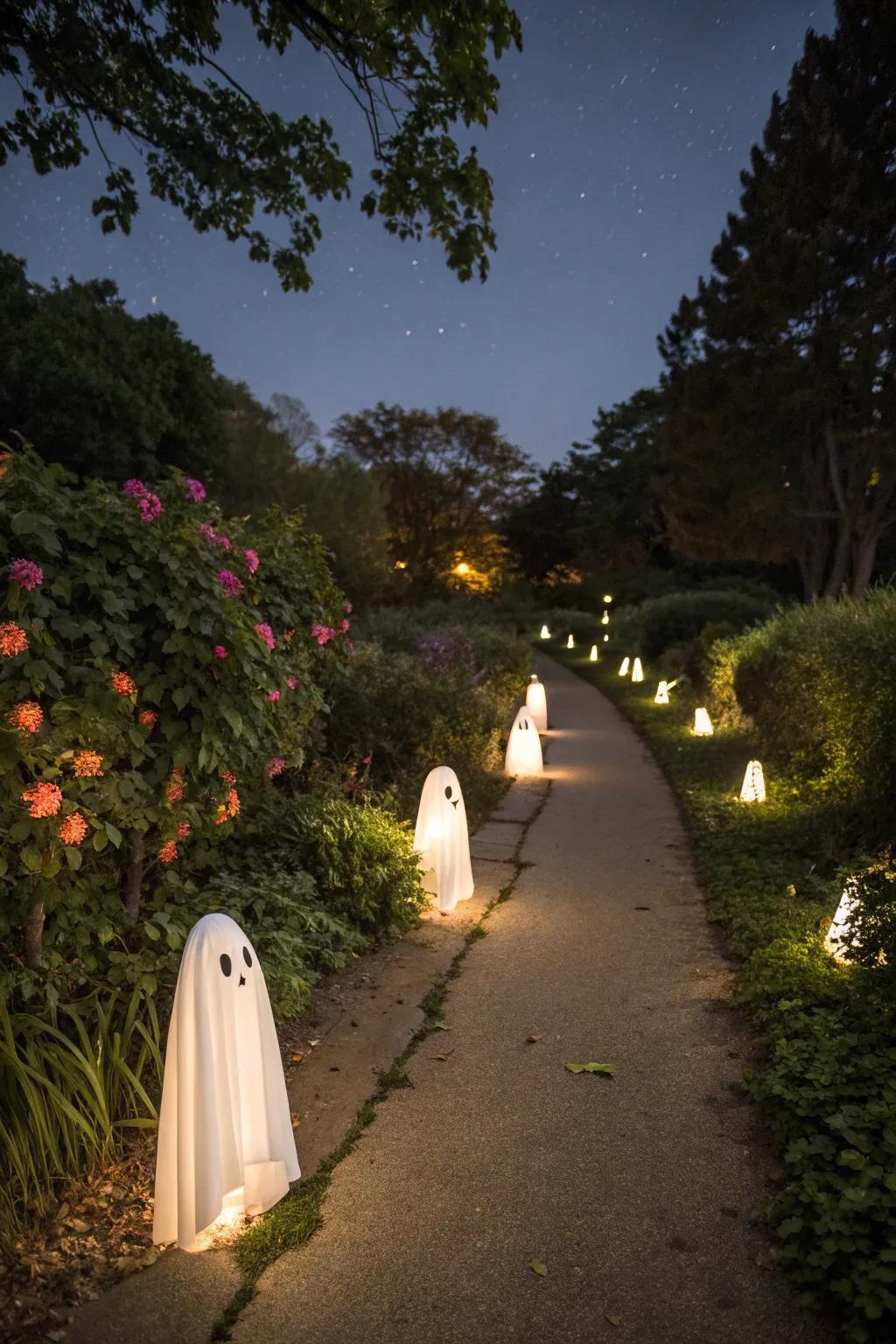 Guide your guests with eerie yet enchanting ghost luminaries.