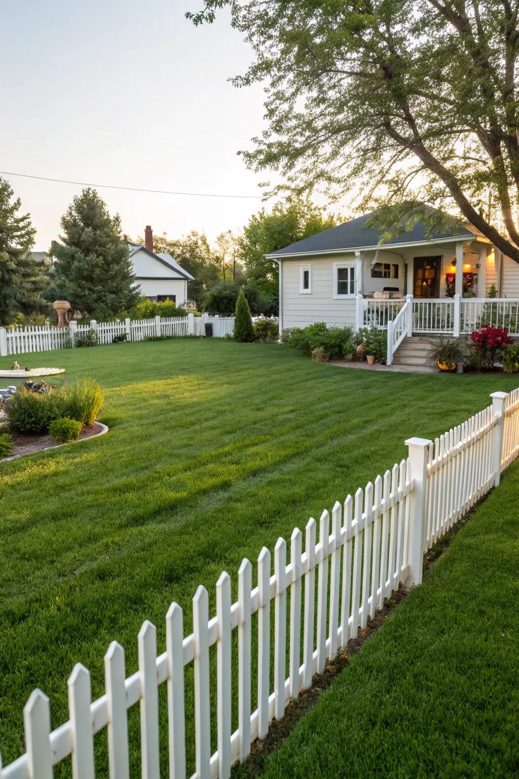 A meticulously kept lawn that radiates health and vitality.