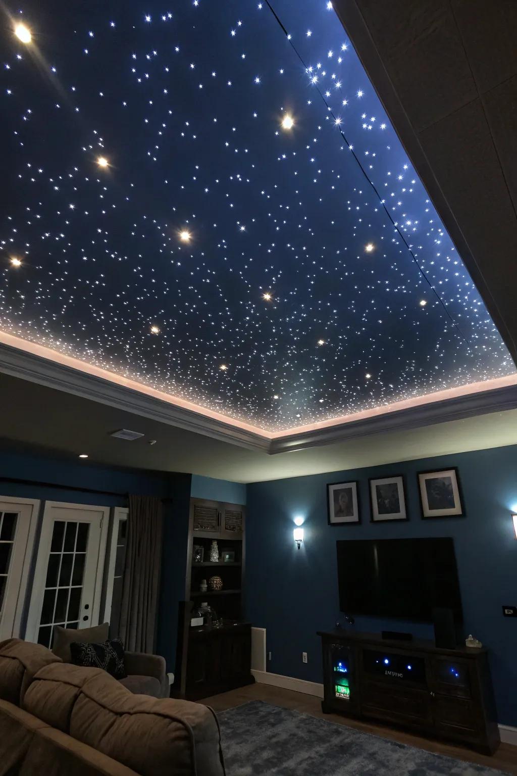 Bring the beauty of a starry night into your home with ceiling LED lights.