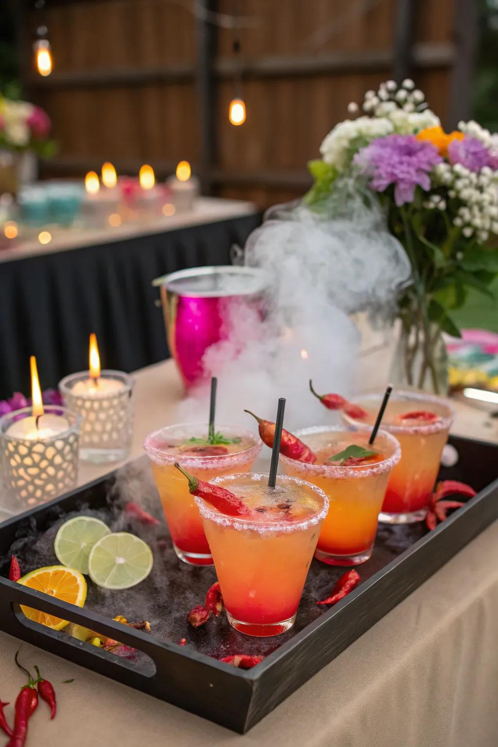 Raise a glass of fiery cocktails to your new beginning.