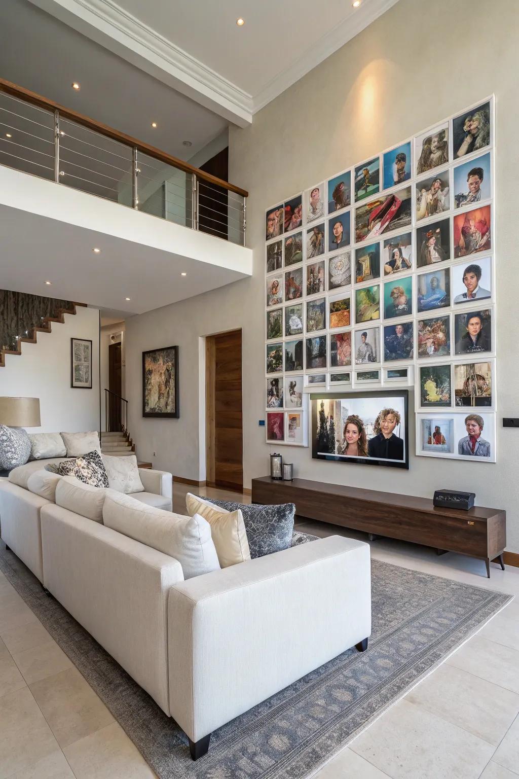 A canvas collage showcasing an artistic arrangement.