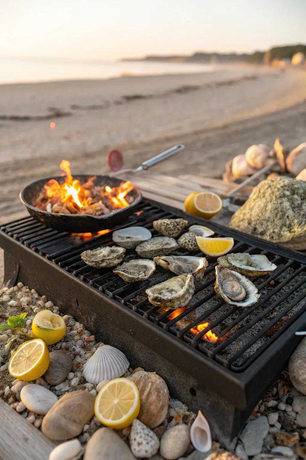 'Ember kisses', adding a touch of gourmet to your beachside picnic.