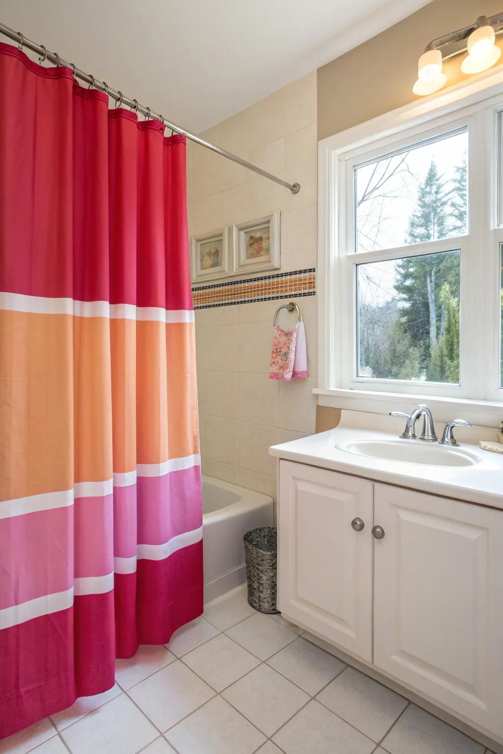 Bold colors can transform your bathroom's ambiance.