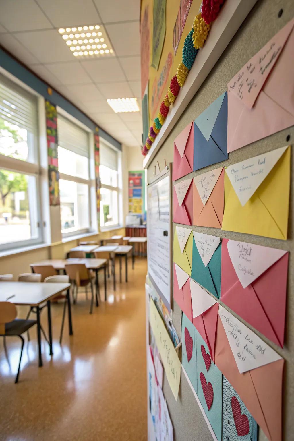 An interactive bulletin board where love notes and compliments await to be shared.