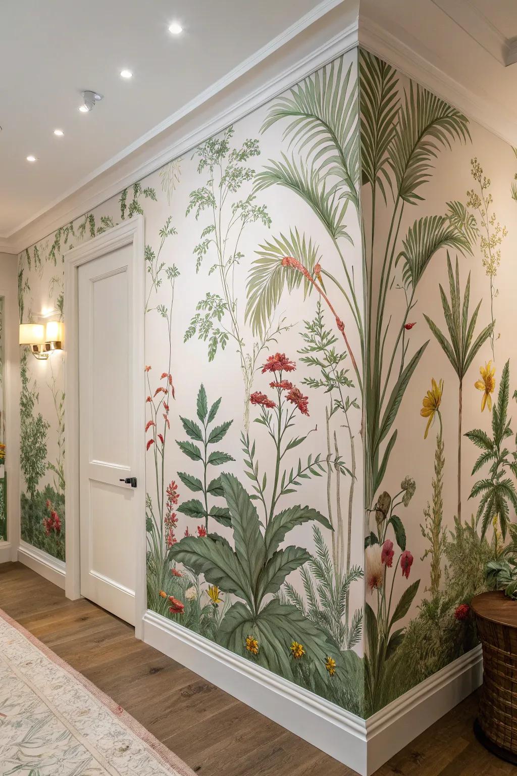 Nature-inspired walls incorporate outdoor beauty into your interiors.