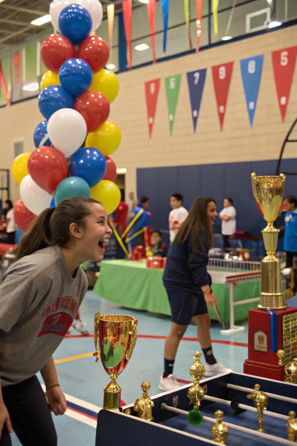 Celebrating attendance superstars with sports-focused enjoyment.