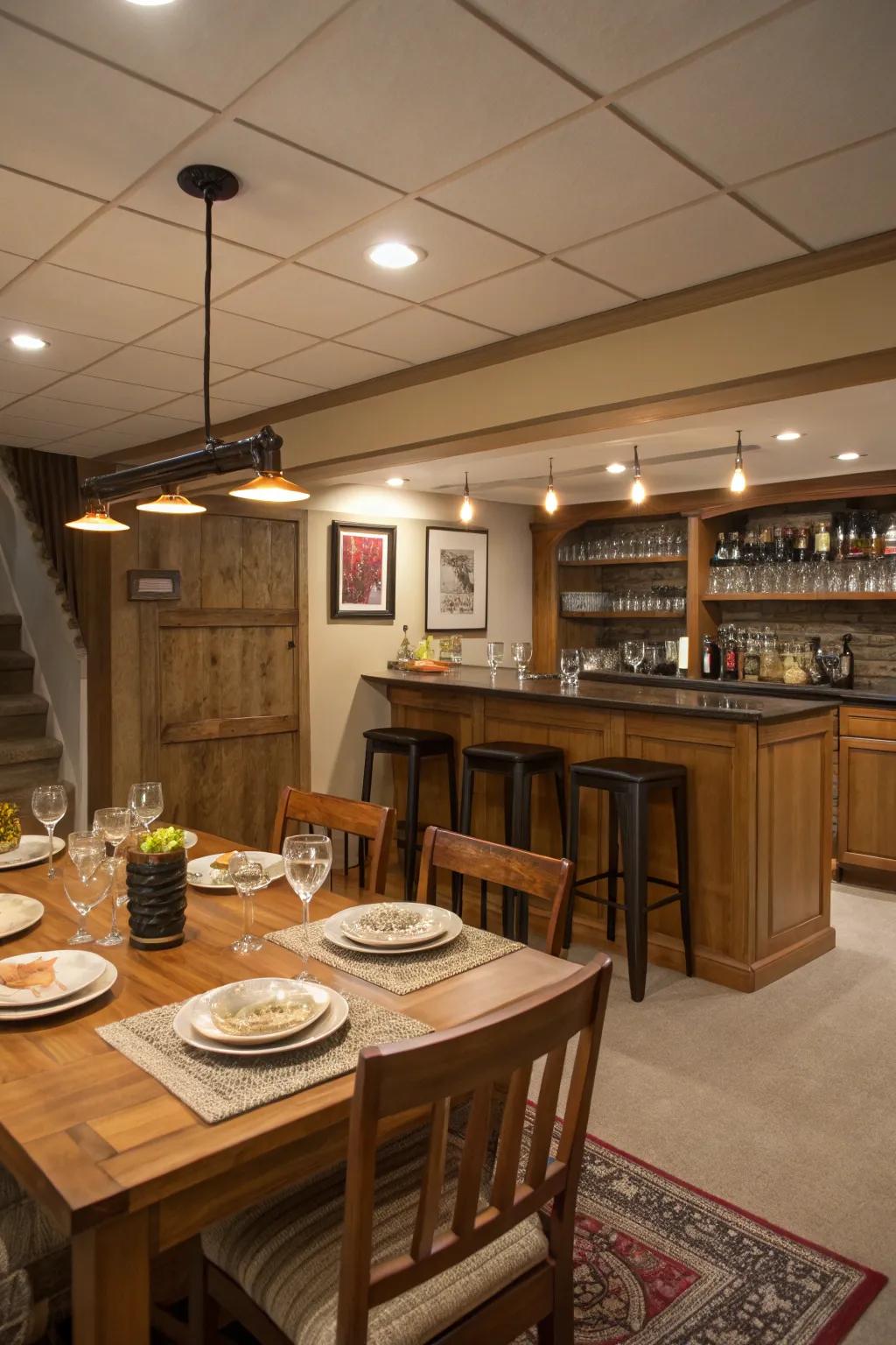 A versatile basement that adapts to your needs.