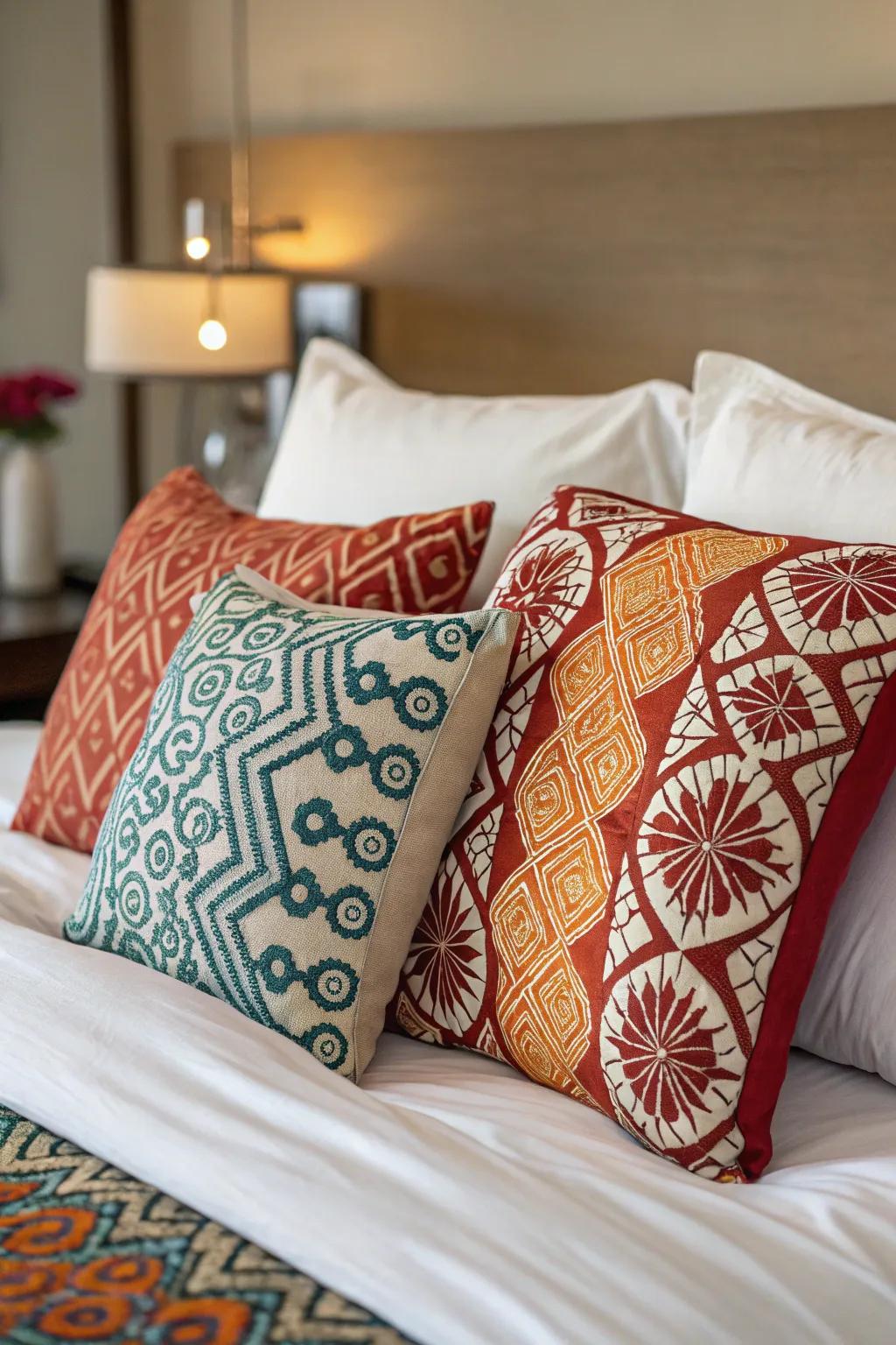 Make a statement with bold accent pillows that reflect your style.