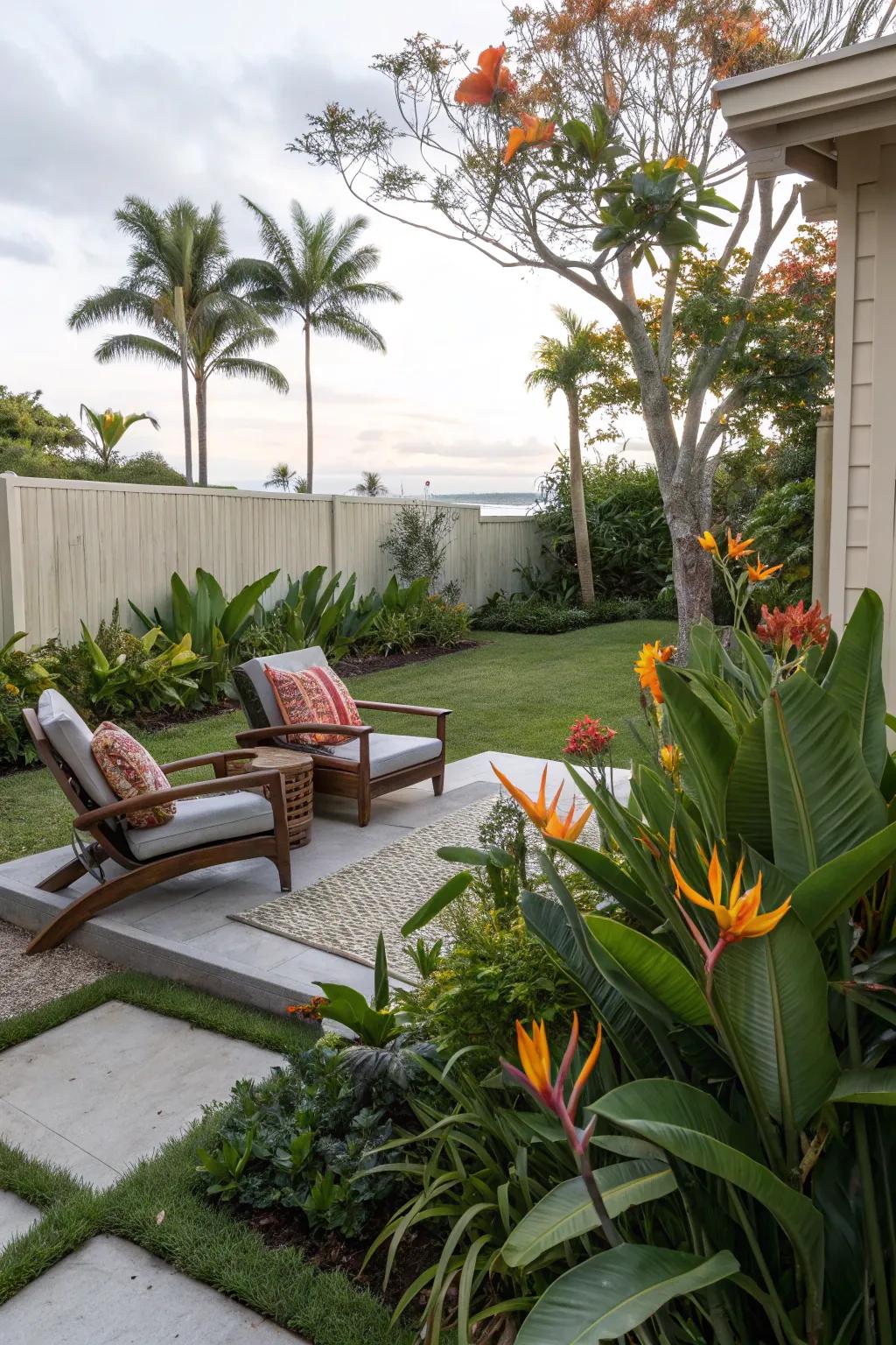 Create a serene retreat with Bird of Paradise in your backyard.