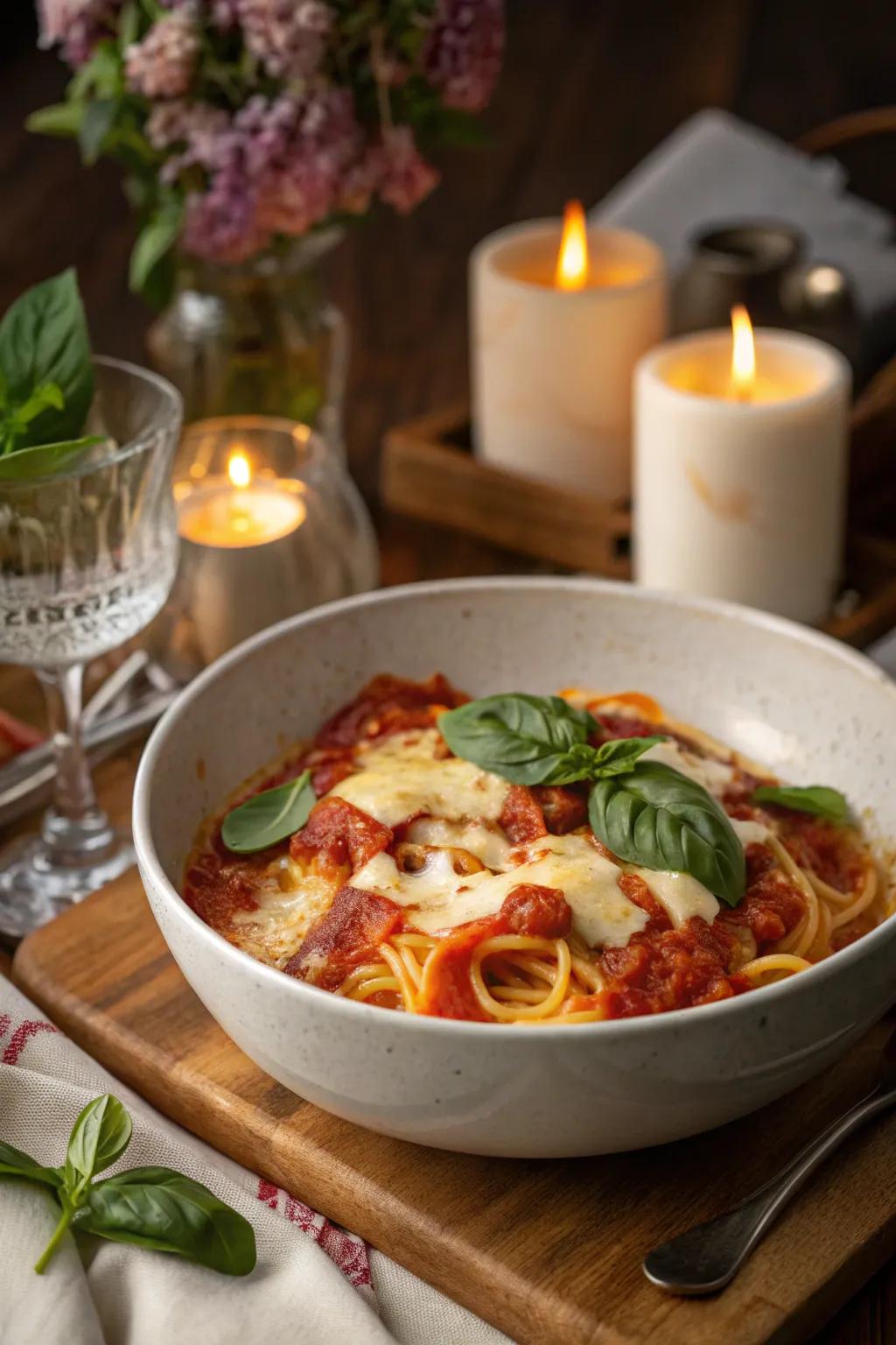 A comforting Italian pasta dish perfect for dinner.