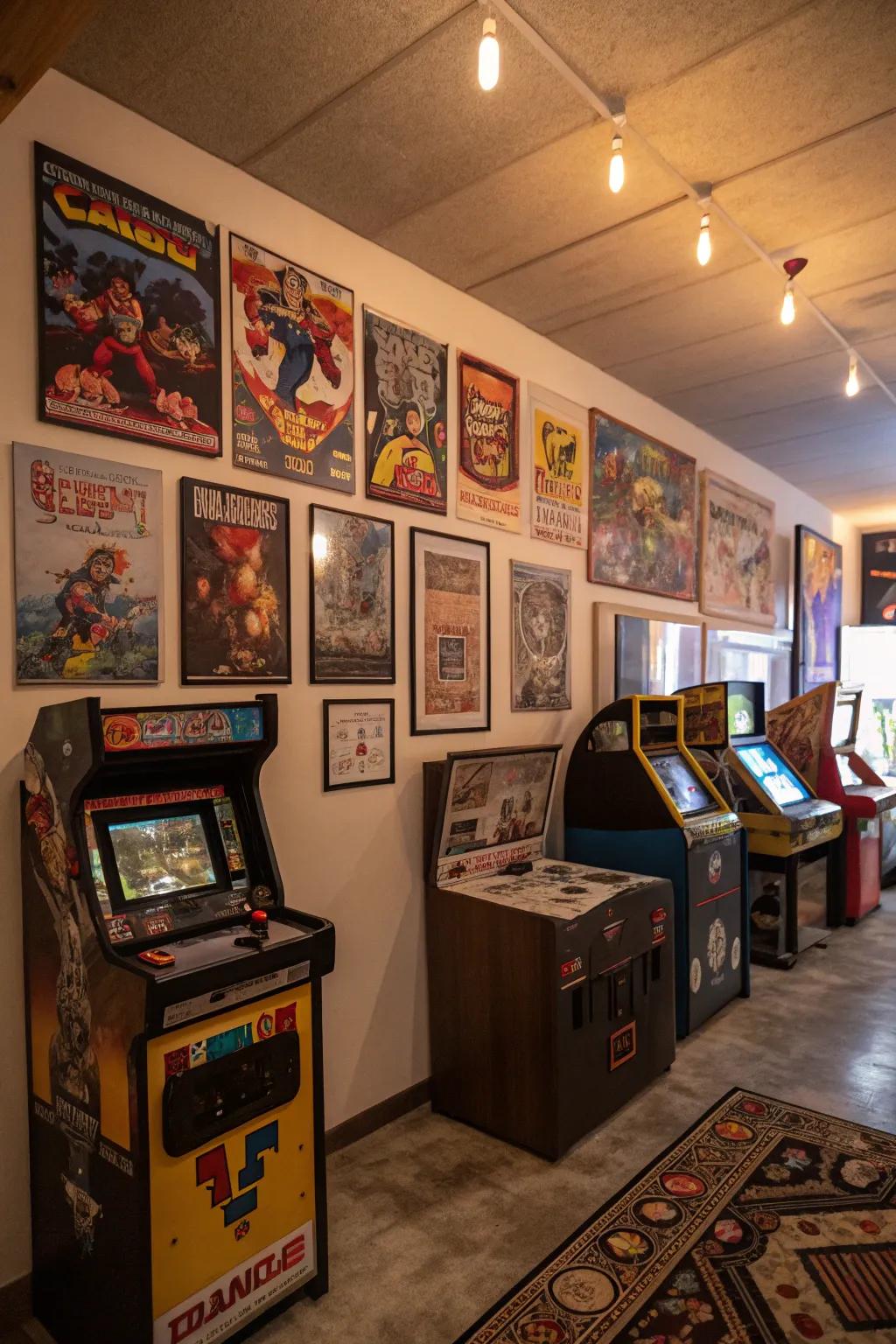 Themed decor personalizes your gaming space with style.