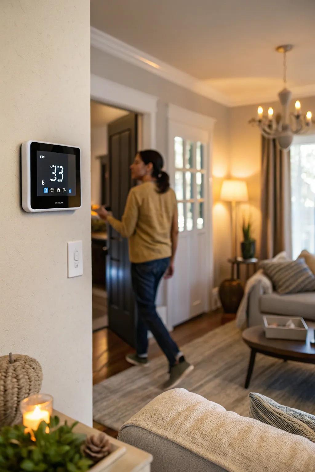 A warm greeting with heating that turns on the moment you get back.