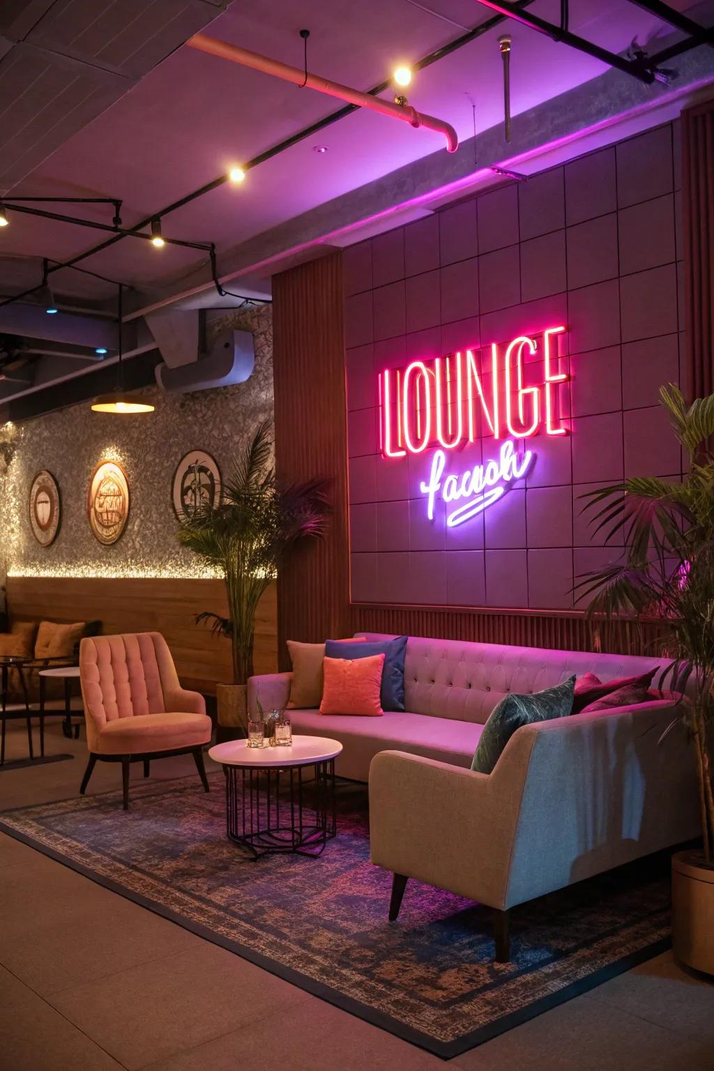 Establish an energetic vibe with luminescent boards.