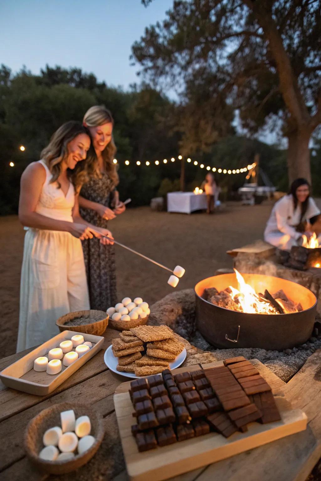 Enjoy making s’mores together in celebration of your mortgage freedom.