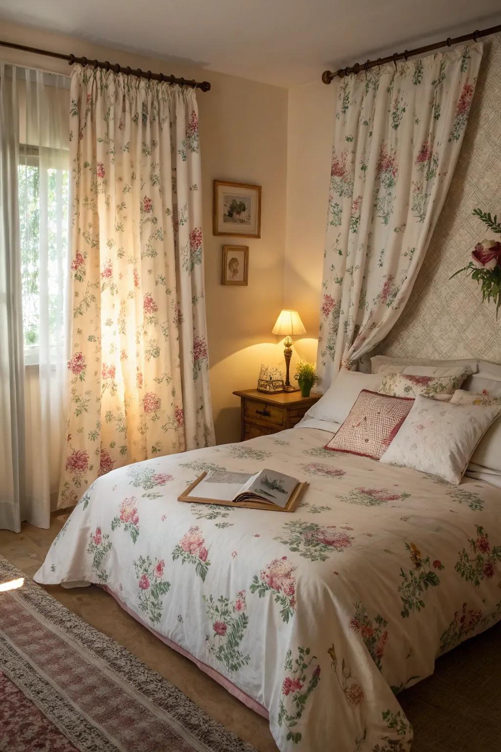 Patterned textiles bring warmth and character to your bedroom.