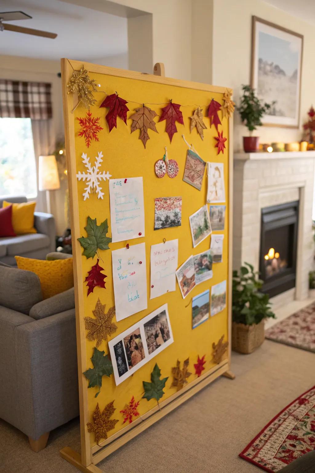 Seasonal accents transform your bulletin board to reflect the changing seasons.