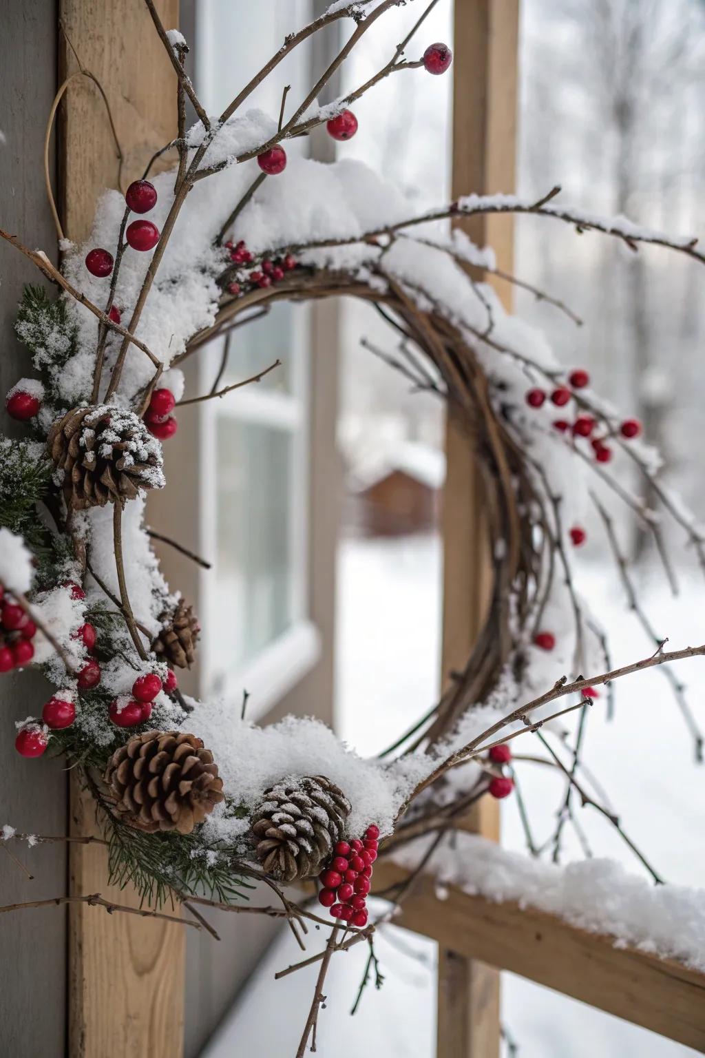 Sophisticated minimalist design featuring winter details