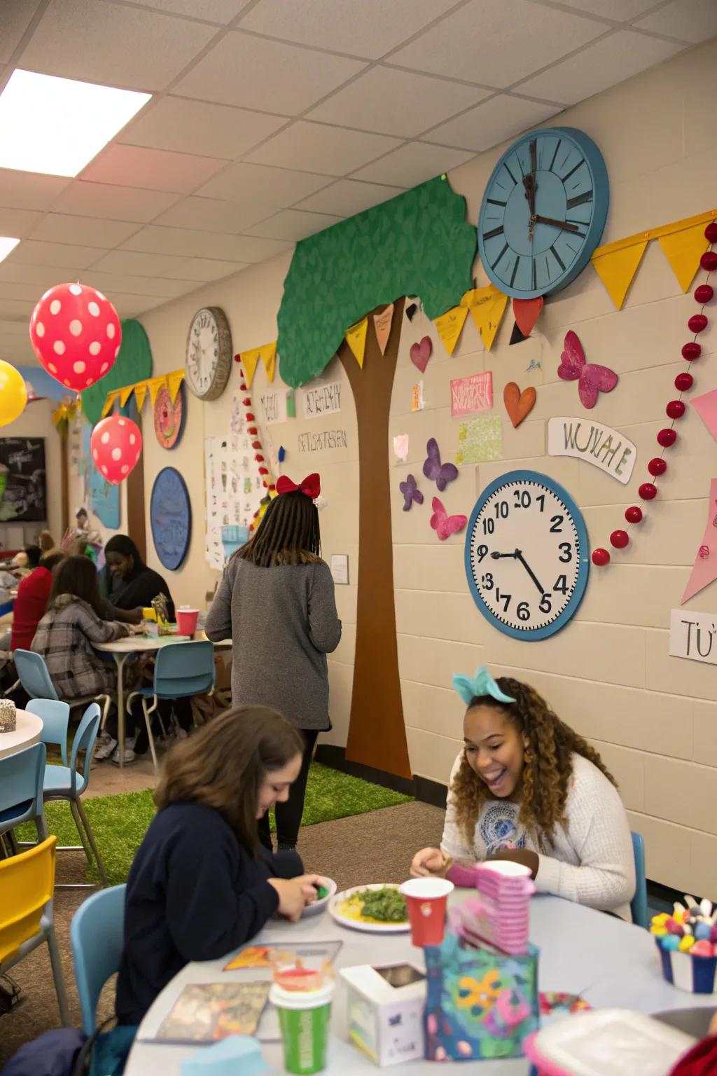 A festivity that celebrates improved attendance with flair.