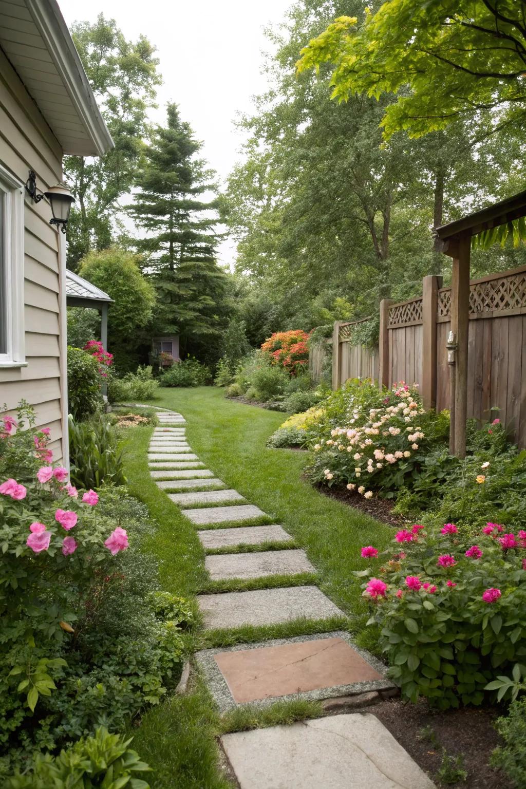 Captivating walkways that guide through your garden sanctuary.