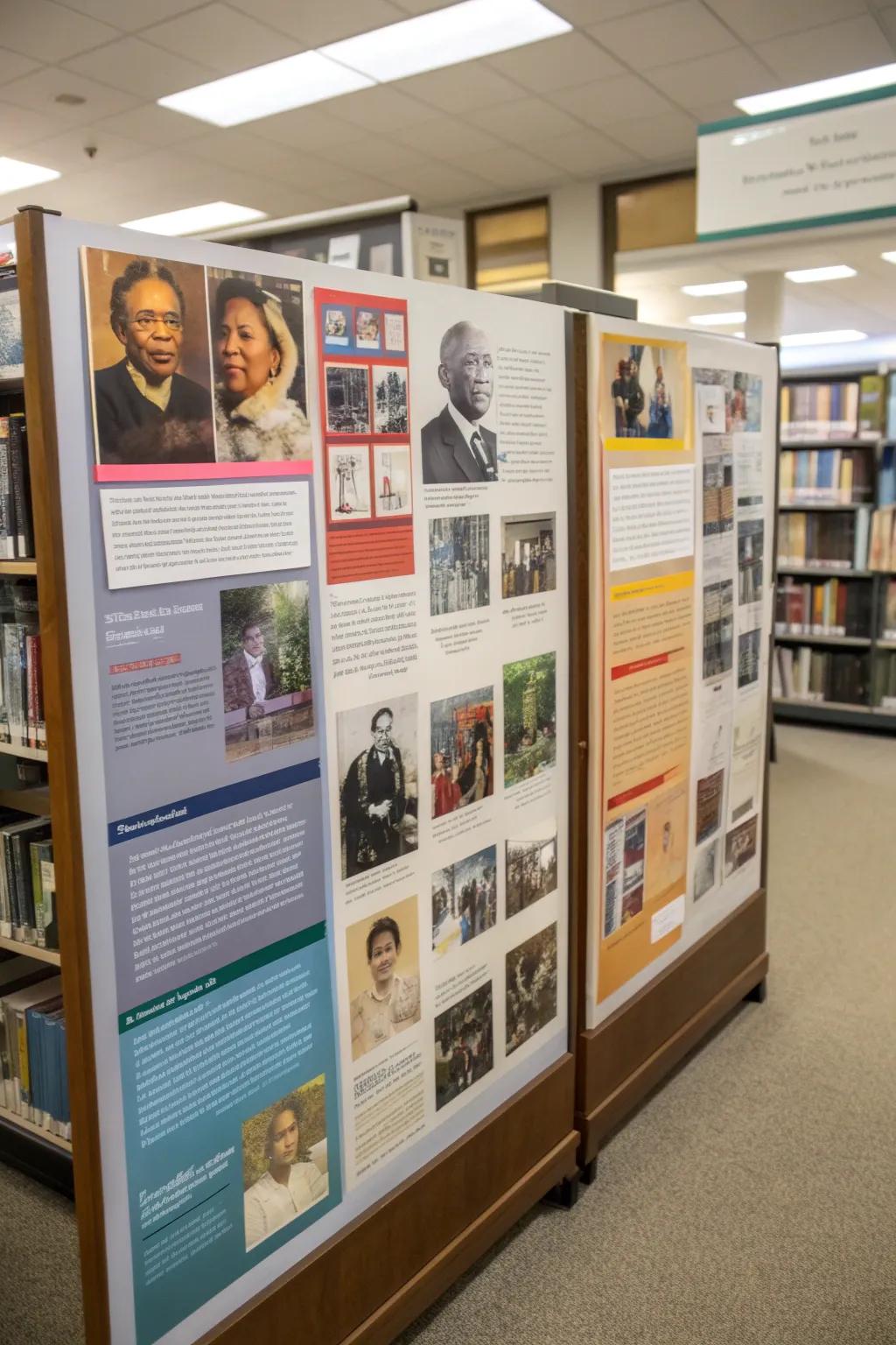 Bulletin board showcasing diverse personalities.