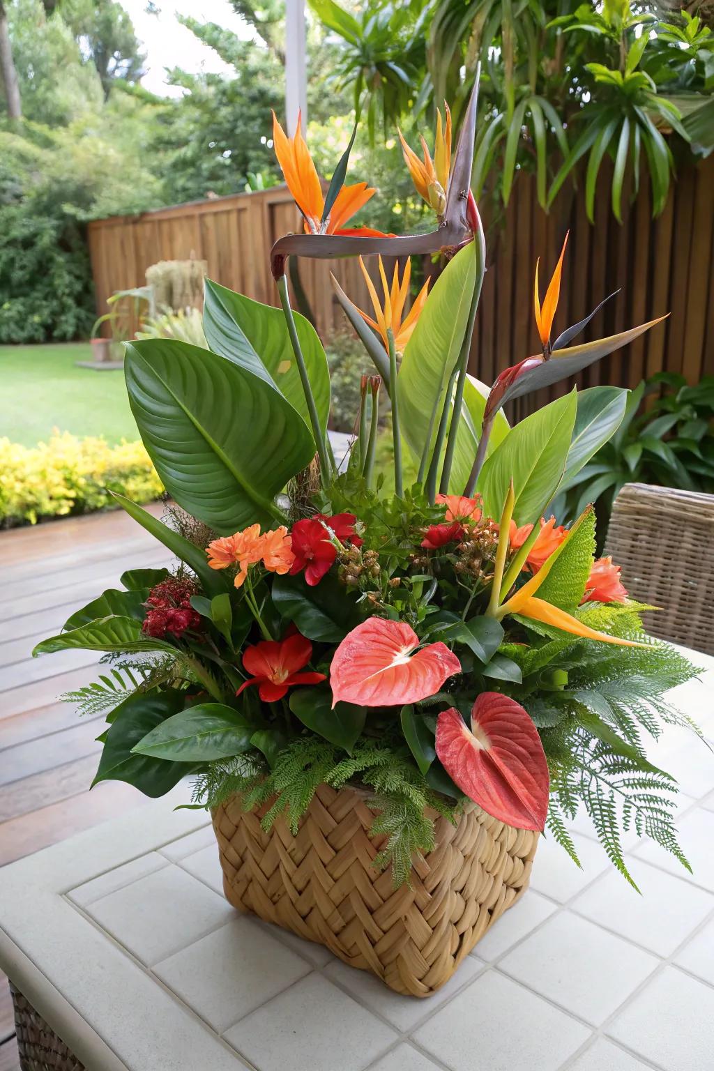 Exotic bouquets deliver an eruption of color and vitality.