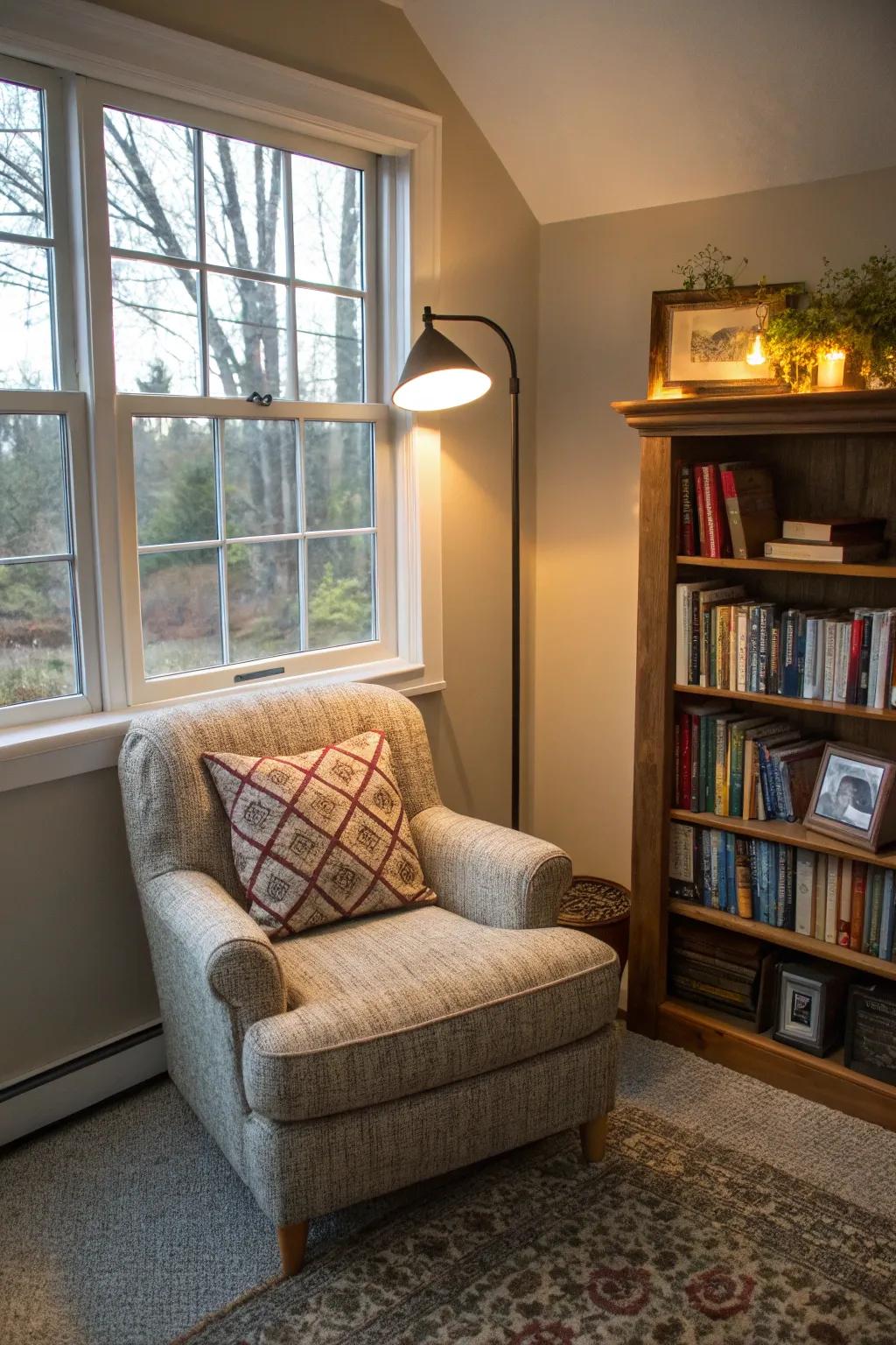 A reading nook is the perfect escape within your living room.