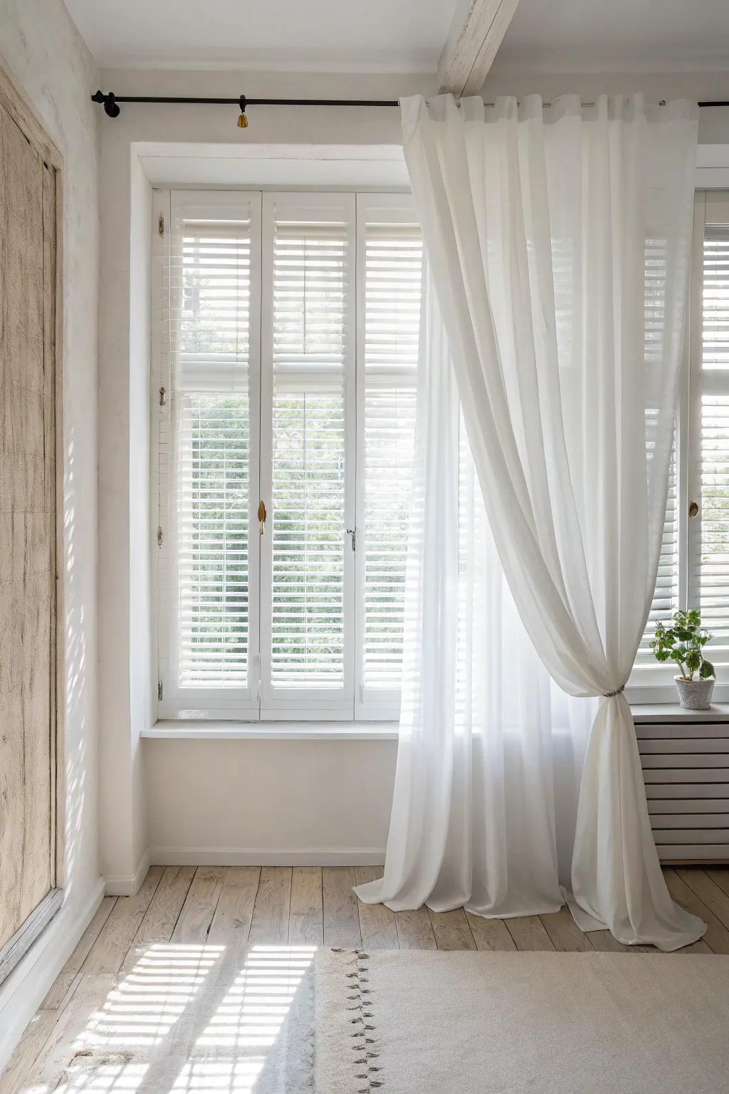 Pale on pale cultivates a spotless and radiant ambiance.