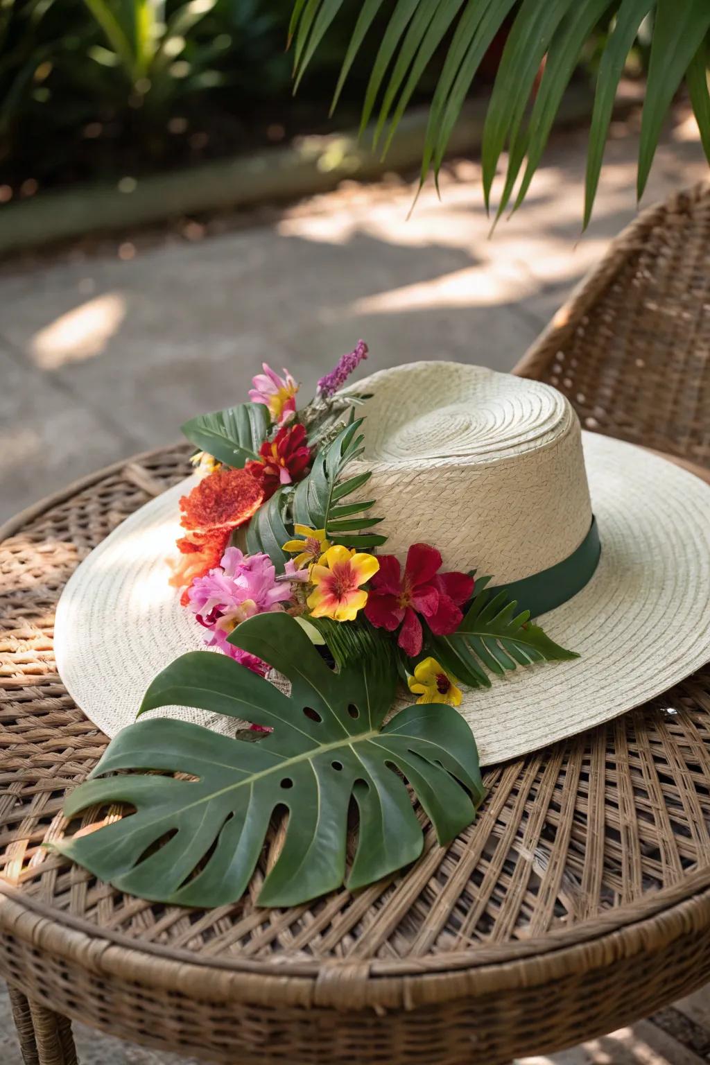 Exotic escape adds vibrant energy to your outfit.