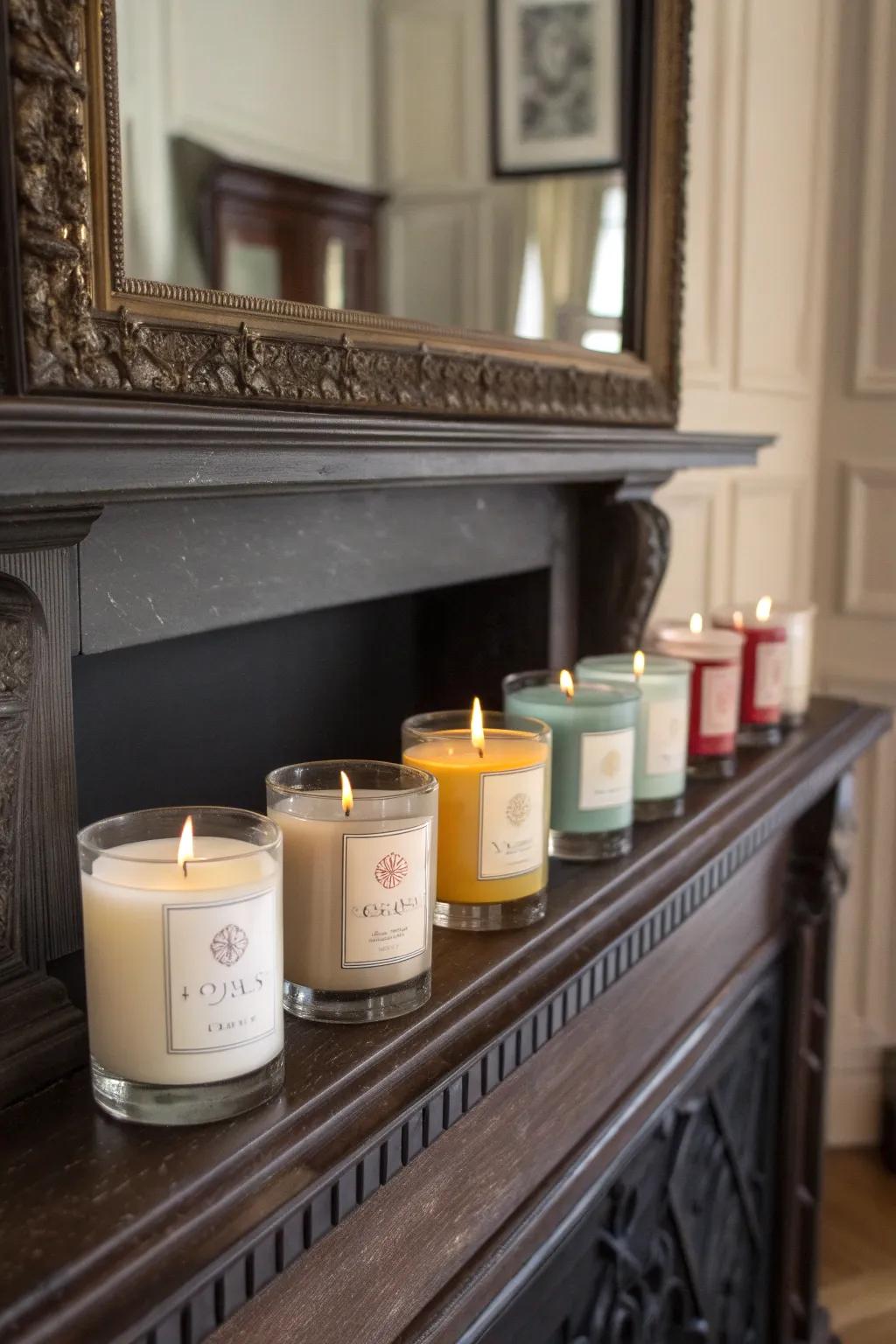 Illuminate her day with the warmth of homemade candles.