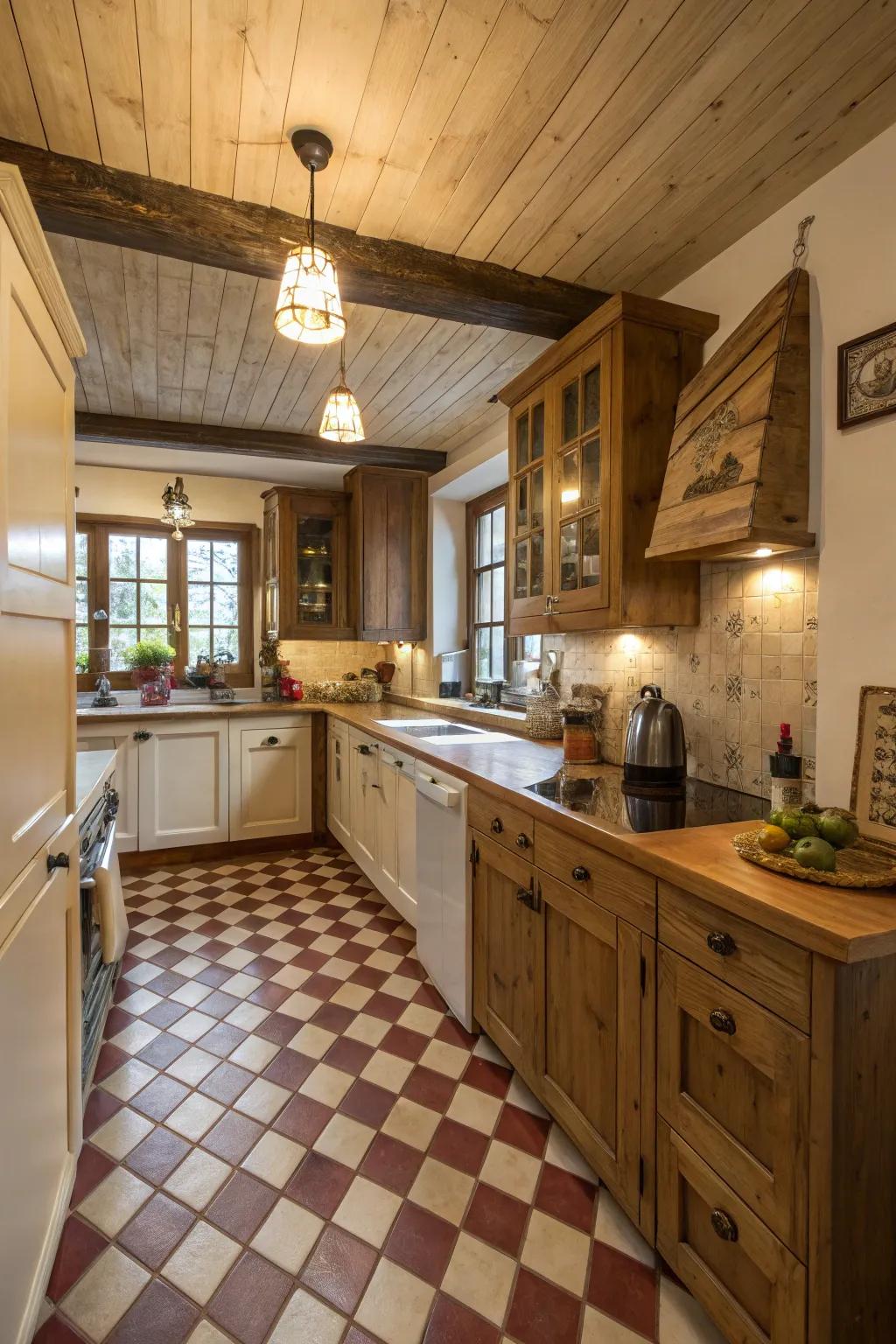 Conventional flooring selections that introduce a timeless impression.