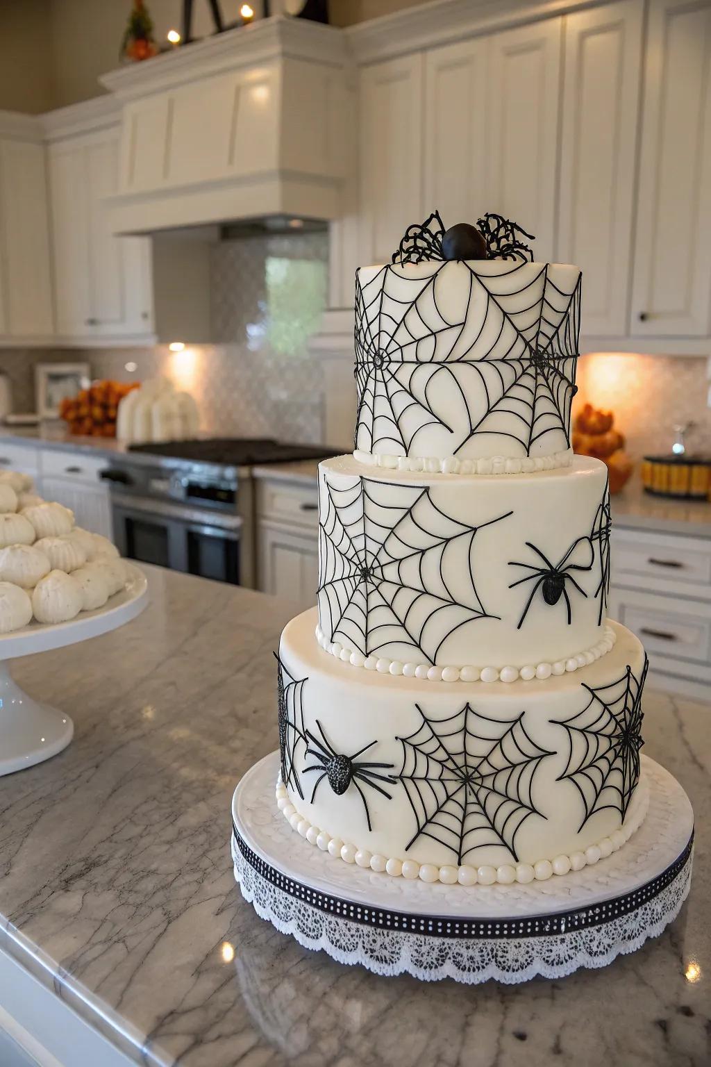 Layers of intrigue with spider and web designs.