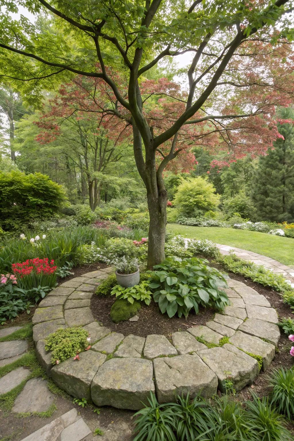 Rounded designs cultivate harmony and balance within your garden.