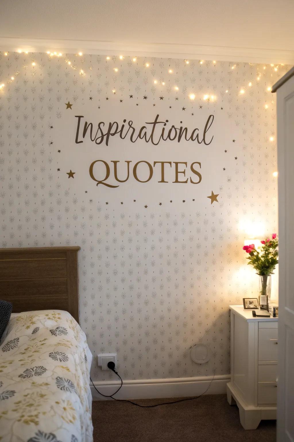 Inspiring quotes provide constant motivation and positivity.